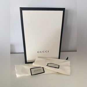 Gucci shoe box with dust bags new